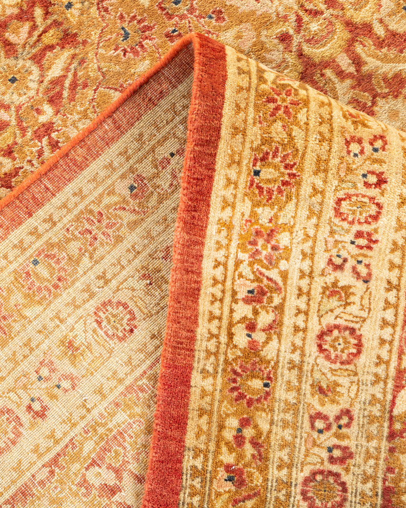 Mogul, One-of-a-Kind Hand-Knotted Area Rug Orange, 6'2"x9'4"