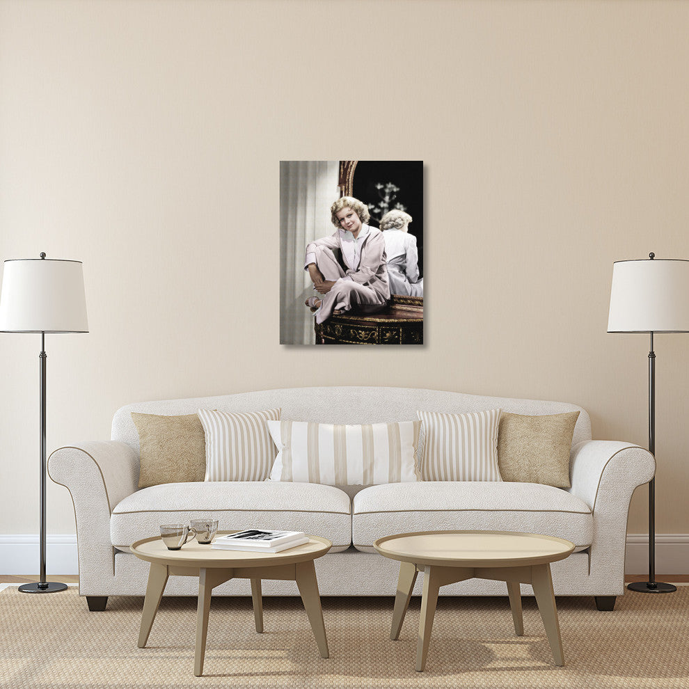 "Jean Harlow" Stretched Canvas Giclee by Hollywood Photo Archive, 31x40"