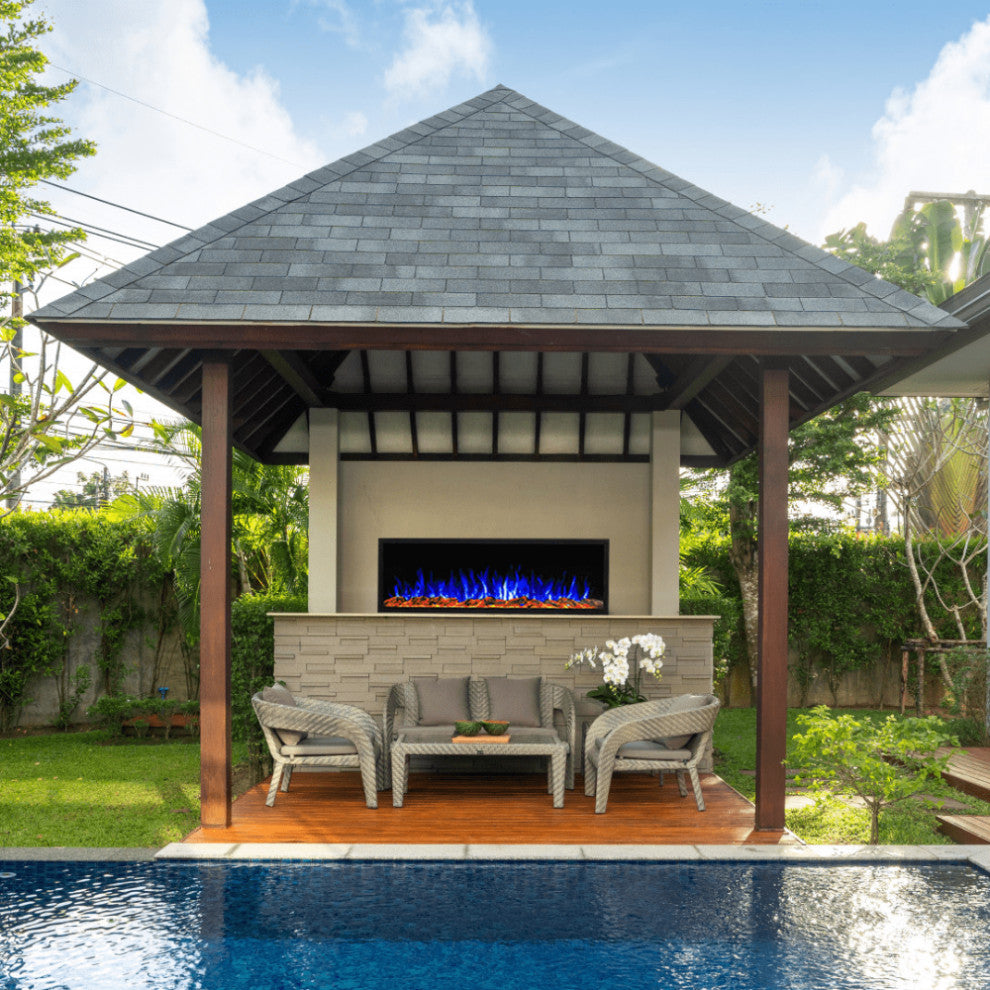 Touchstone Sideline Elite Outdoor 60" Recessed Smart Electric Fireplace