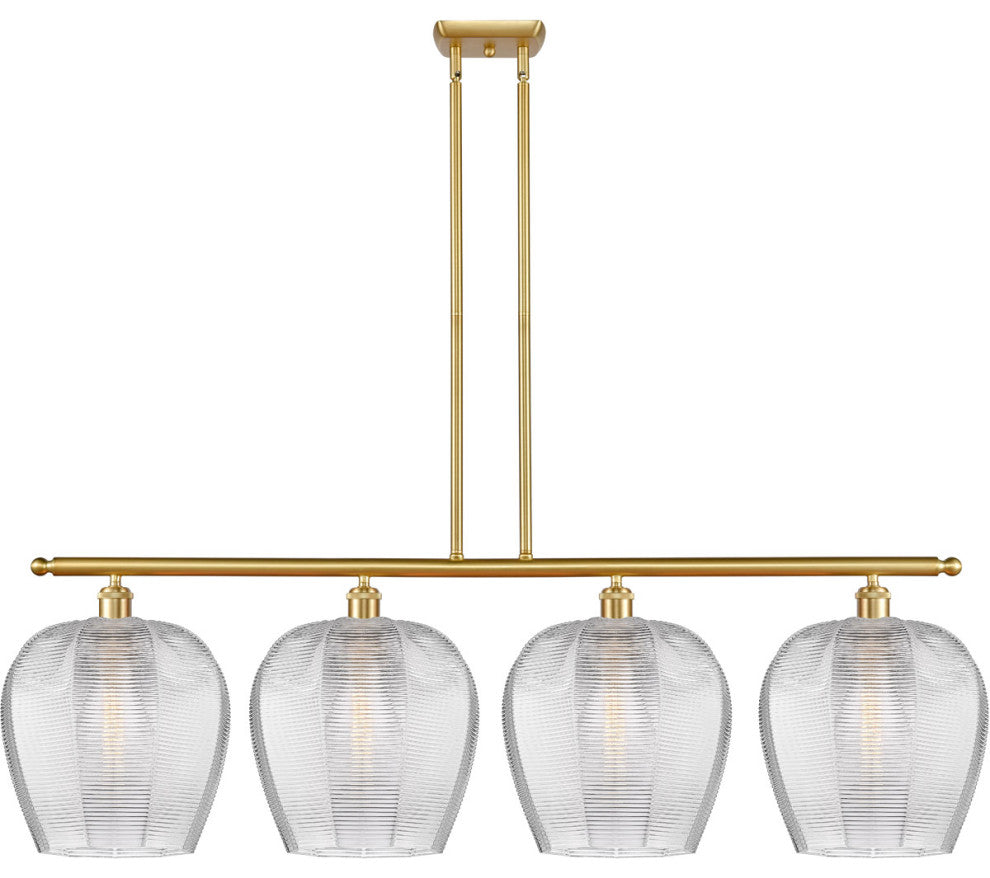 Innovations 516-4I-SG-G462-12-LED 4 Light 50" Island Light, Satin Gold