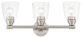 Catania 3-Light Brushed Nickel Vanity Sconce