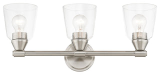 Catania 3-Light Brushed Nickel Vanity Sconce