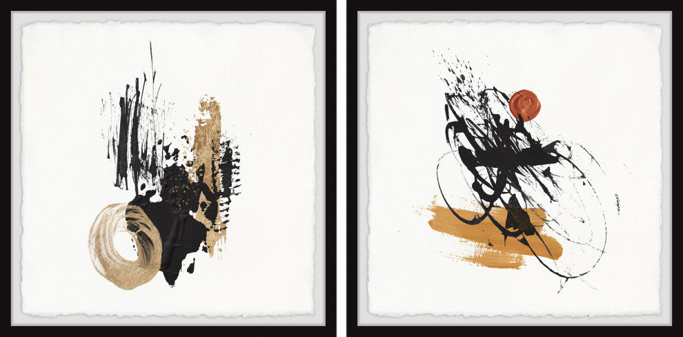 Direct Answer Diptych, Set of 2, 18x18 Panels