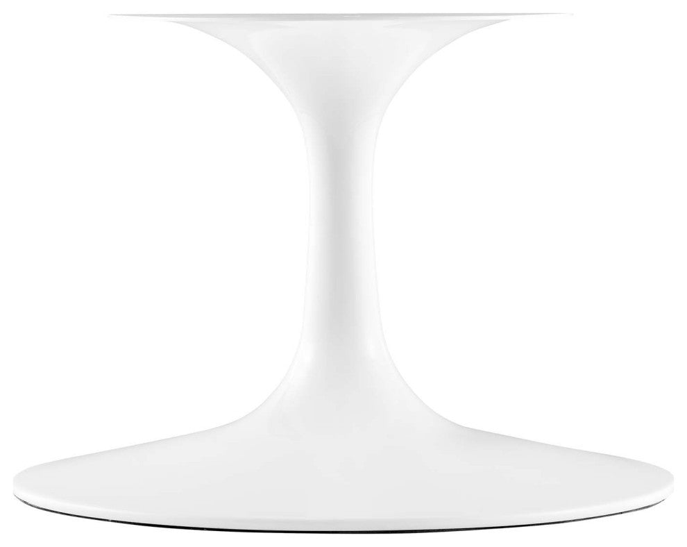 Lippa 36" Round Terrazzo Coffee Table, White White