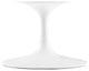 Lippa 36" Round Terrazzo Coffee Table, White White
