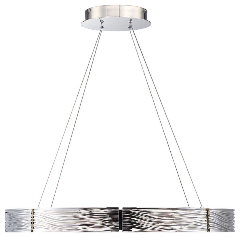 Modern Forms Zelda 29" LED Chandelier in Polished Nickel