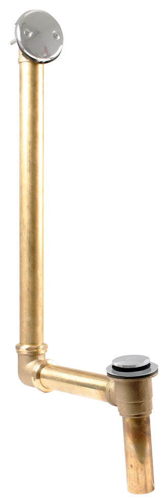 Direct Connect Overflow with Tip-Toe Trim and 2-Hole Overflow Cover, White