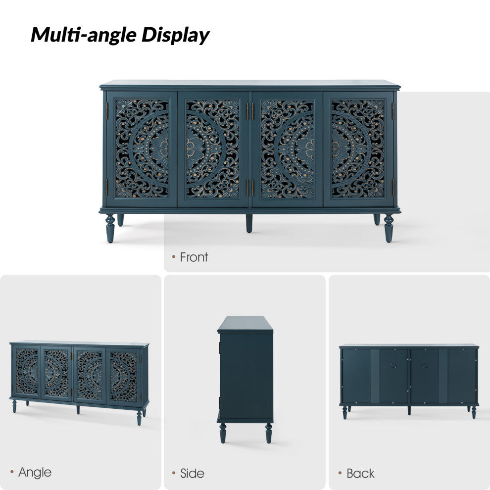 63"W Sideboard, Blue