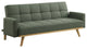 Kourtney Upholstered Tufted Convertible Sofa Bed Sage Green