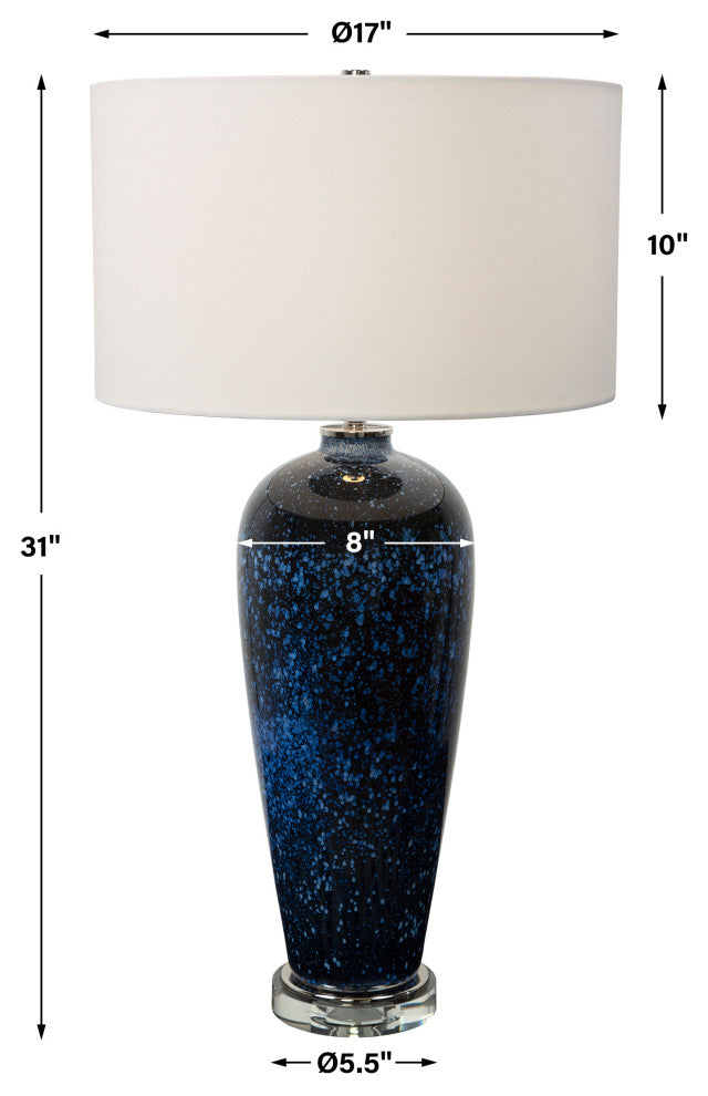 Uttermost Stargazer Cobalt Navy Table Lamp