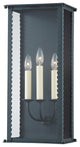 Zuma 3 Light Large Exterior Wall Scone, Verdigris