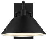 Avalon Small Outdoor LED Wall Mount, Black