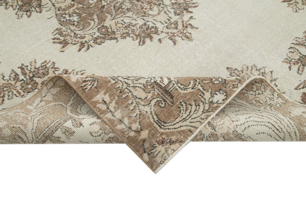 Rug N Carpet - Handwoven Anatolian 6' 5" x 9' 8" Distressed Vintage Rug