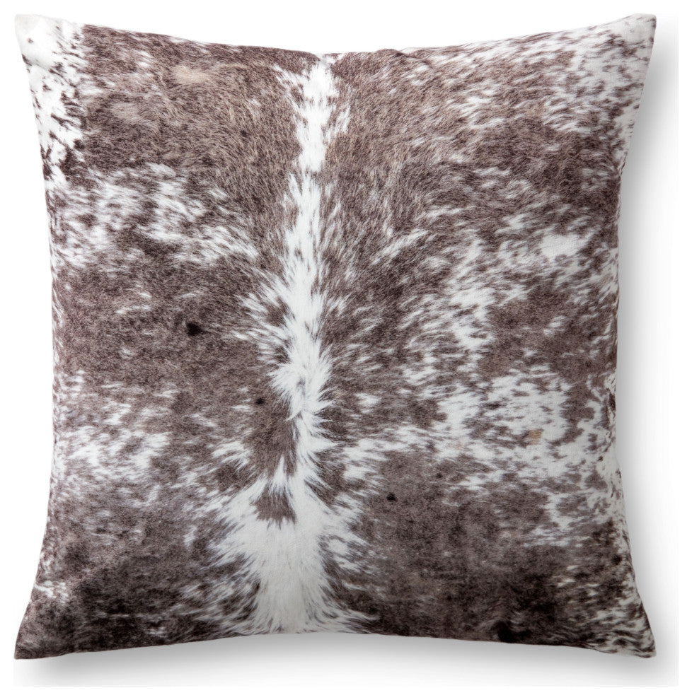 Loloi P0977 Mocha 22" x 22" Cover w/Down Pillow