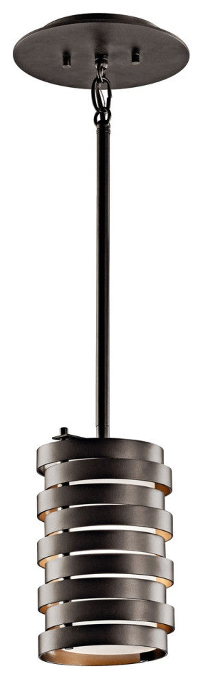 Kichler Roswell 1 Light Mini Pendant in Olde Bronze