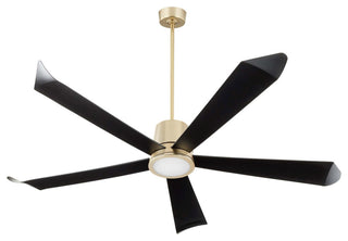 Quorum International 82725 Rova 72" 5 Blade Indoor / Outdoor - Aged Brass