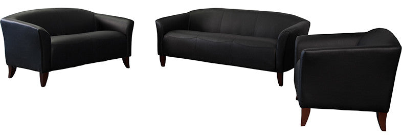 Imperial Series Reception Set in Black LeatherSoft