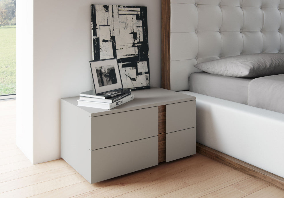 Sierra Nightstand Chateau Gray / Left-Facing