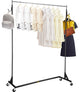 Z Rack Adjustable Height Rolling Garment Rack, Black, 23.62x62.99x70.87 in