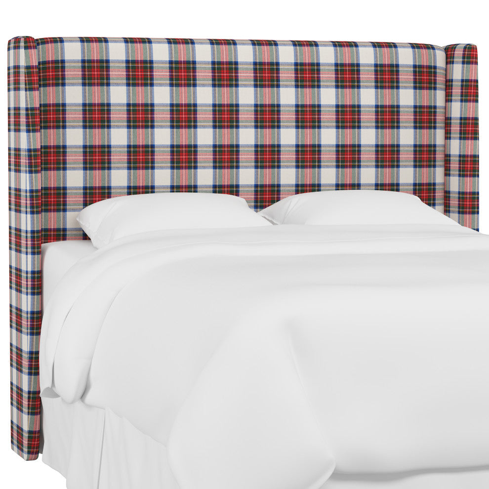 Maxwell Queen Wingback Headboard, Stewart Dress Multi