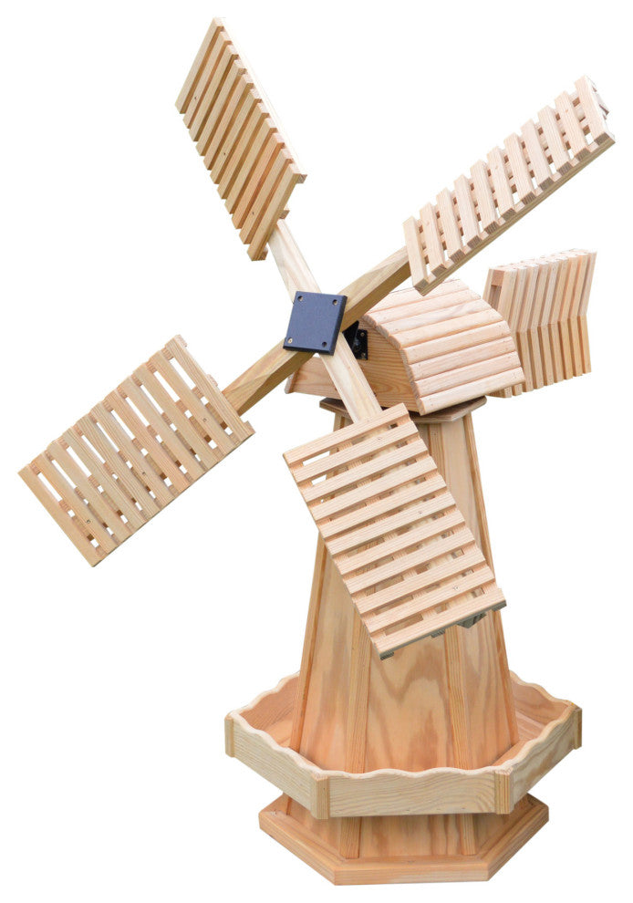 Pressure Treated Dutch Windmill, Natural Stain, Medium