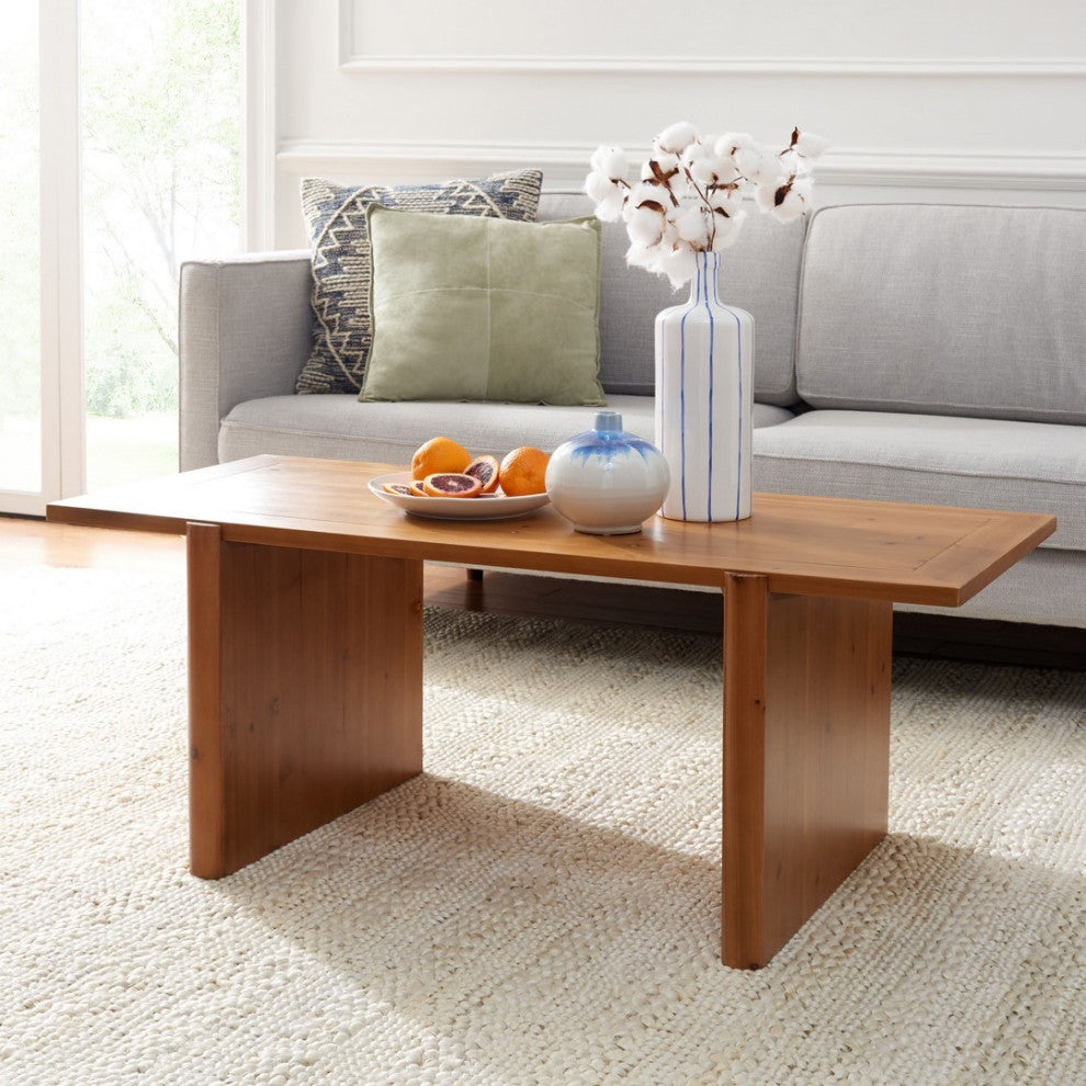 Safavieh Truman Rectangle Coffee Table, Brown