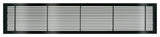 AG10 10"x14" Aluminum Fixed Bar Air Vent Grille, Black-Gloss