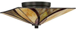 Asheville 2-Light Flush Mount, Valiant Bronze