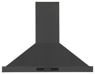 30" Convertible Wall Mount Pyramid Range Hood, Black Stainless Steel