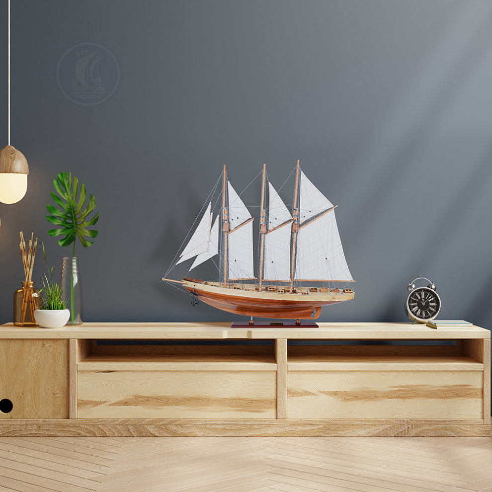 Atlantic Yacht Wooden model sailing boat