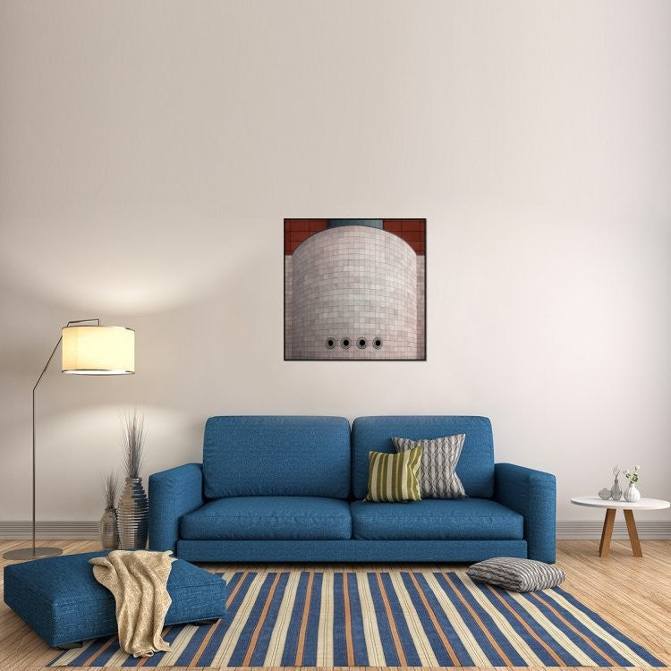 "Brewery Artois" Framed Canvas Giclee by Gilbert Claes, 37x37"