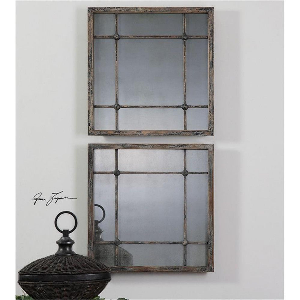 Uttermost Saragano Square Mirrors Set of 2