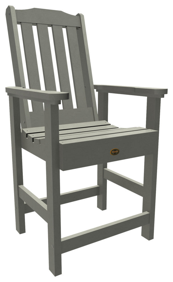 Springville Counter Dining Arm Chair, Weathered Acorn, Coastal Teak