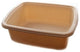Plastic Dish Pan Basin, Beige With Dots