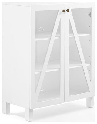 Modern Pantry Cabinet, Tempered Glass Doors & Adjustable Shelves, White