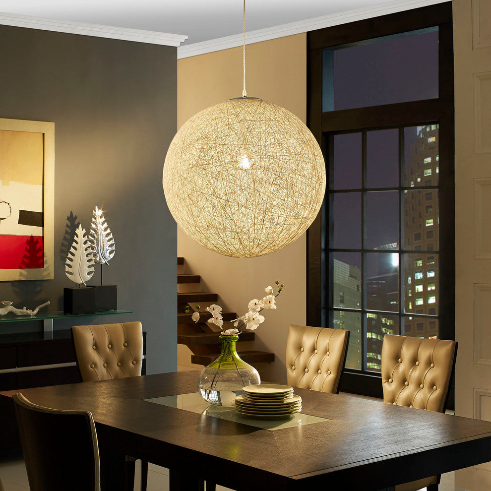 Modern Contemporary Living Dining Room Pendant Ceiling Light White