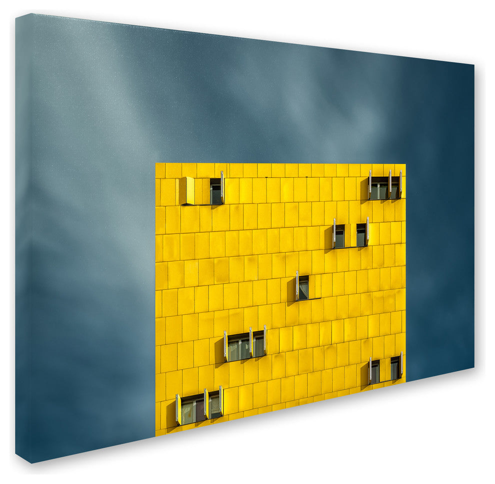 Vladi Garcia ''Yellow And Blue'' Canvas Art, 32x24