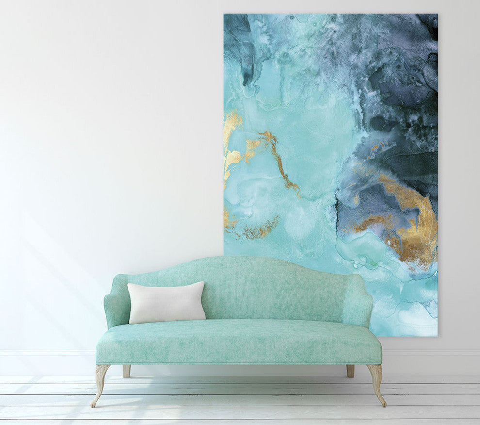 "Gold Under the Sea II" Fine Art Giant Canvas Print, 54"x84"