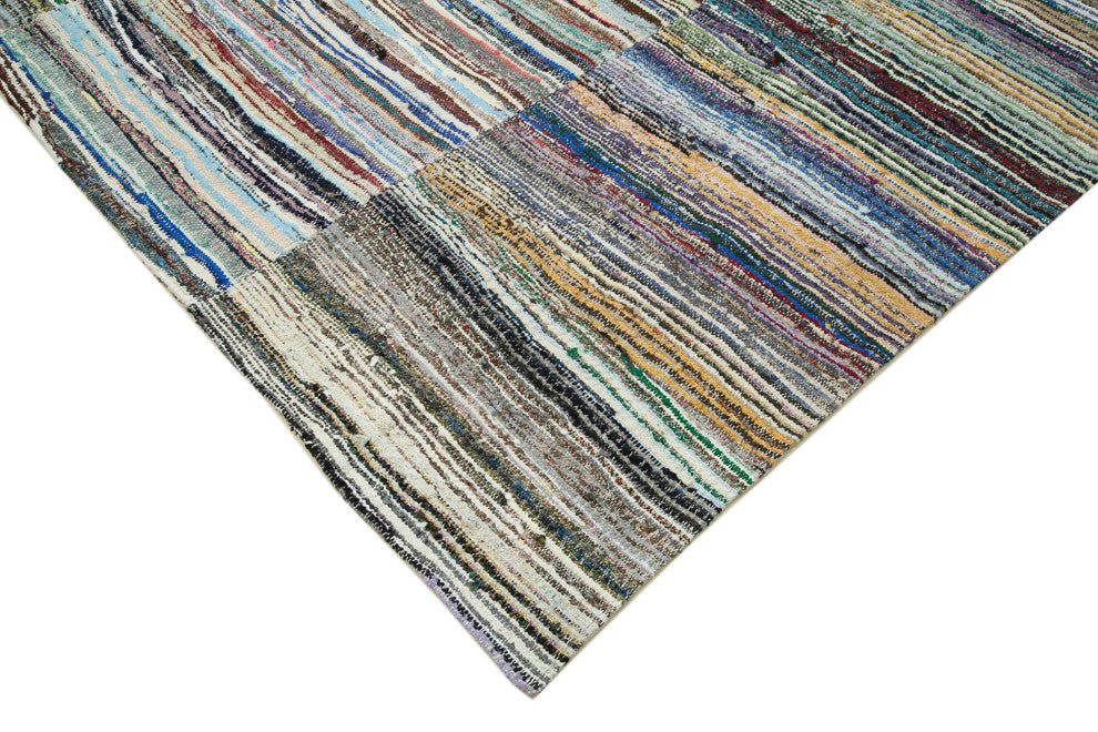 Rug N Carpet - Handmade Anatolian 9' 2'' x 11' 8'' Vintage Patchwork Kilim Rug