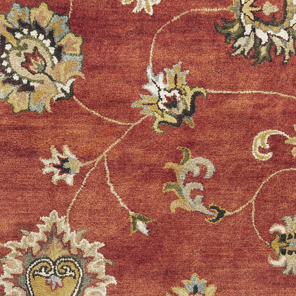 KAS Syriana 6008 Sienna Allover Mahal Area Rug, 2'3"x7'6" Runner