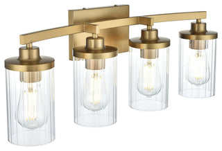 Elegant Lighting LD7316W25 Thane 4 Light 25"W Vanity Light - Satin Gold