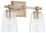 Capital Lighting 144821-523 Breigh 2 Light 14"W Bathroom Vanity - Brushed