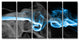 Ready2HangArt ''Glitzy Mist I'' by Tristan Scott, 30"x60", 5 Piece Set