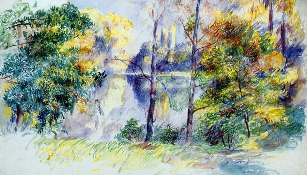Pierre Auguste Renoir Park Scene Wall Decal