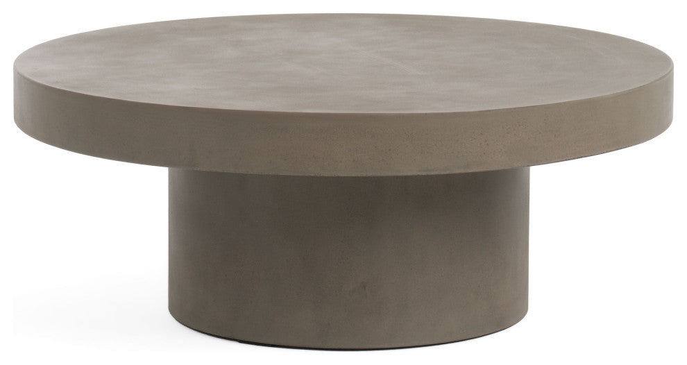 Modrest Morley Modern Round Concrete Coffee Table