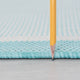 Dania Transitional Solid Border Aqua Rectangle Indoor/Outdoor Area Rug, 8'x10'