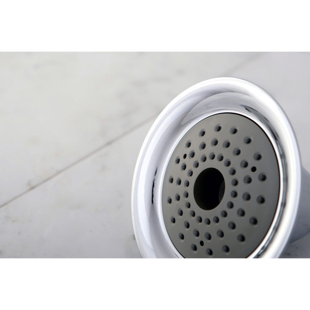 Showerscape 2 Function 6" 1.75GPM ABS Shower Head w/ABS Bal-Jnt, Polished Chrome