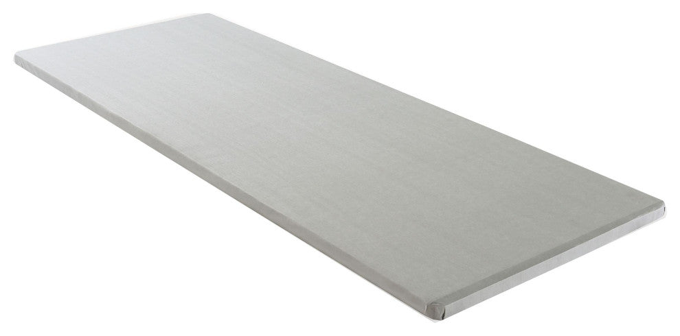 Furniture of America Golda Fabric 2-Inch King Bunkie Board in White