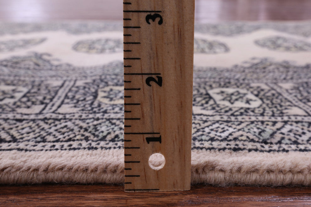 Runner Signed Silky Bokhara Handmade Wool Rug 2' 6" X 12' 1" - Q13779
