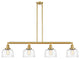 INNOVATIONS 214-SG-G713-LED 4-Light Island Light Satin Gold
